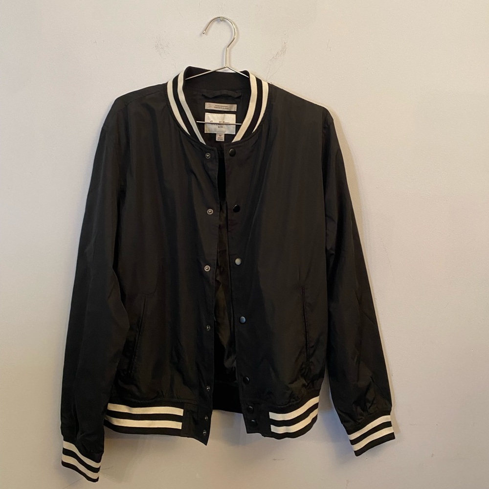 goodfellow brand bomber rain jacket